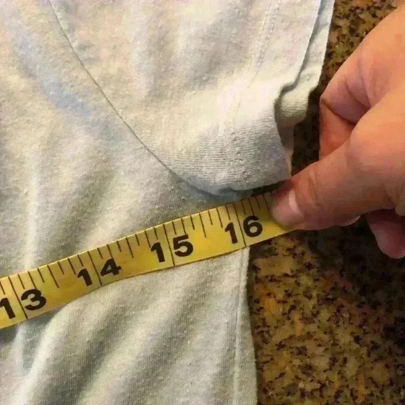 Basic light blue cotton short sleeve crew t-shirt M - Picture 6 of 8